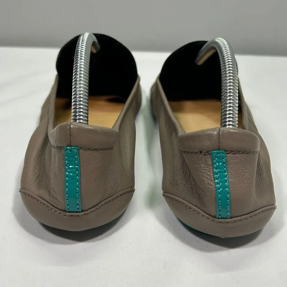 Tieks by Gavrieli Taupe Leather‎ Ballet Flats Foldable Comfort Travel Shoes 7